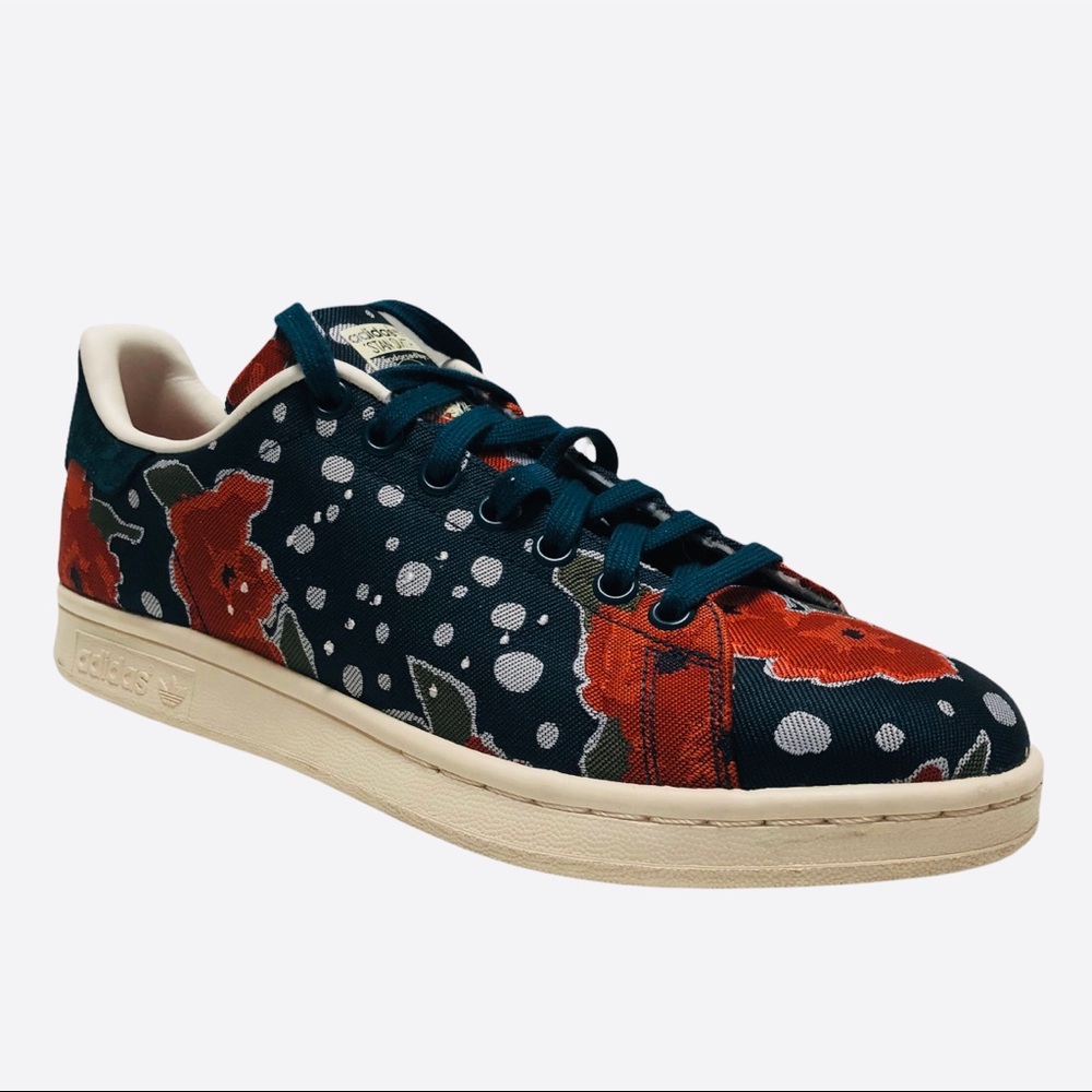 Adidas Stan Smith Mens’s Floral Sneakers, Size 9